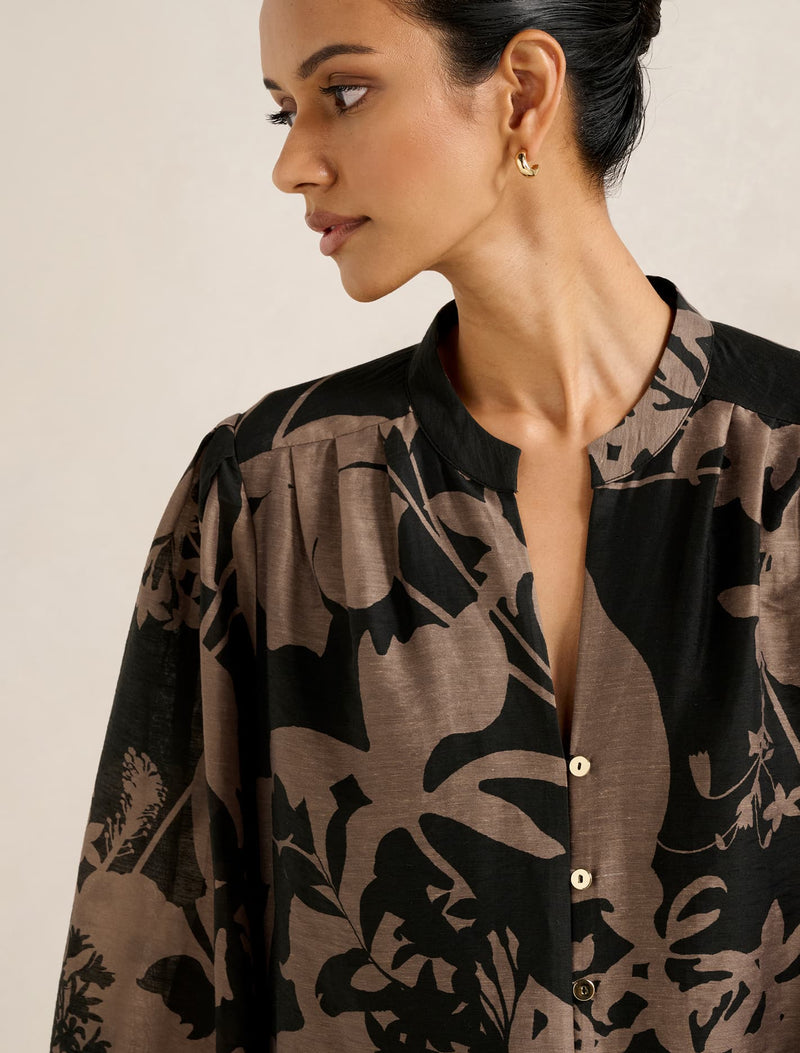Adaline Petite Printed Blouse