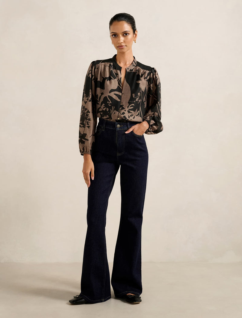 Adaline Petite Printed Blouse
