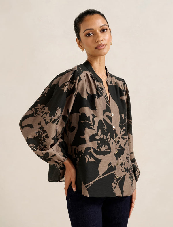 Adaline Petite Printed Blouse