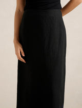 Maggie Linen Column Maxi Skirt Forever New