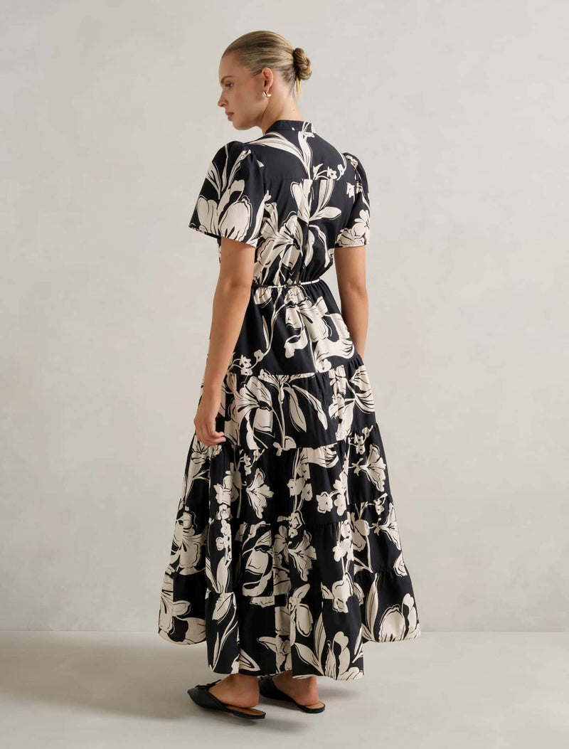 Adeline Short Sleeve Midi Dress Forever New