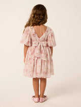 Claudine Girls Puff Sleeve Dress Forever New