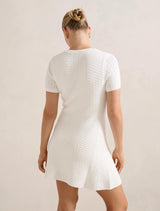 Rosa Stitch Interest Knit Mini Dress Forever New