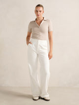 Amari Press Stud Polo Top Forever New