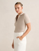 Amari Press Stud Polo Top Forever New