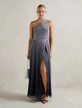 Billie Asymm Plisse Midi Dress
