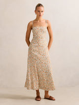 Georgina Strappy Midi Dress Avenue Ditsy Forever New