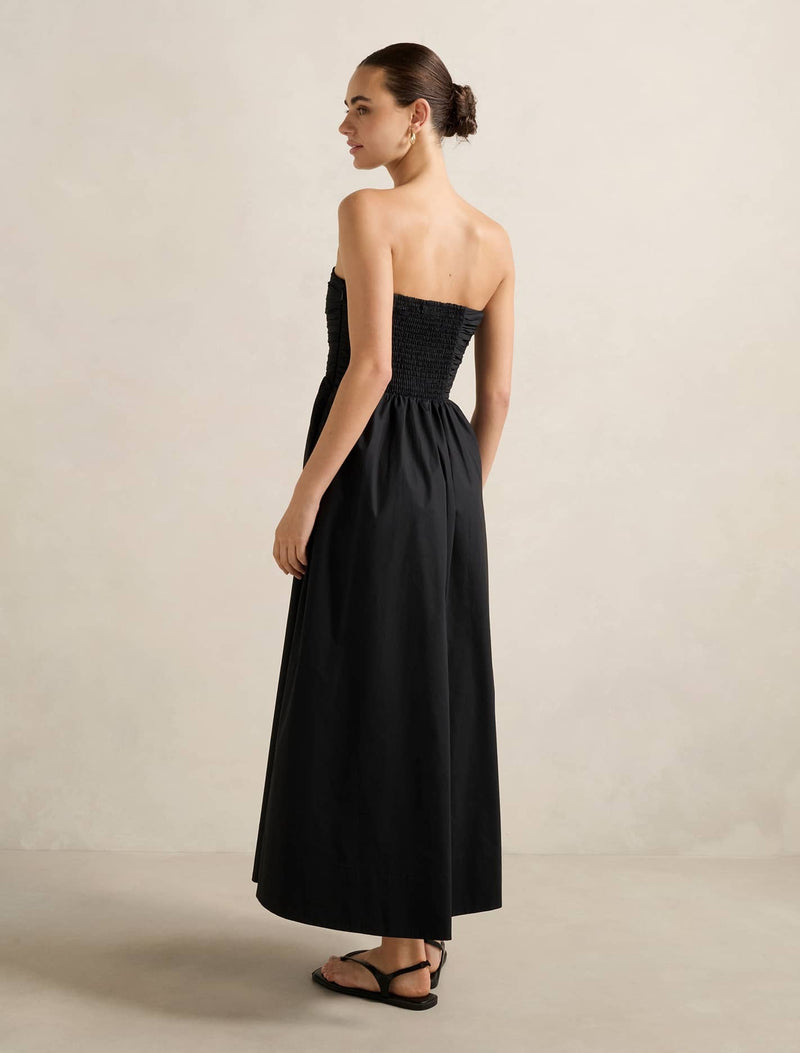 Matisse Ruched Cotton Halter Midi Dress Forever New