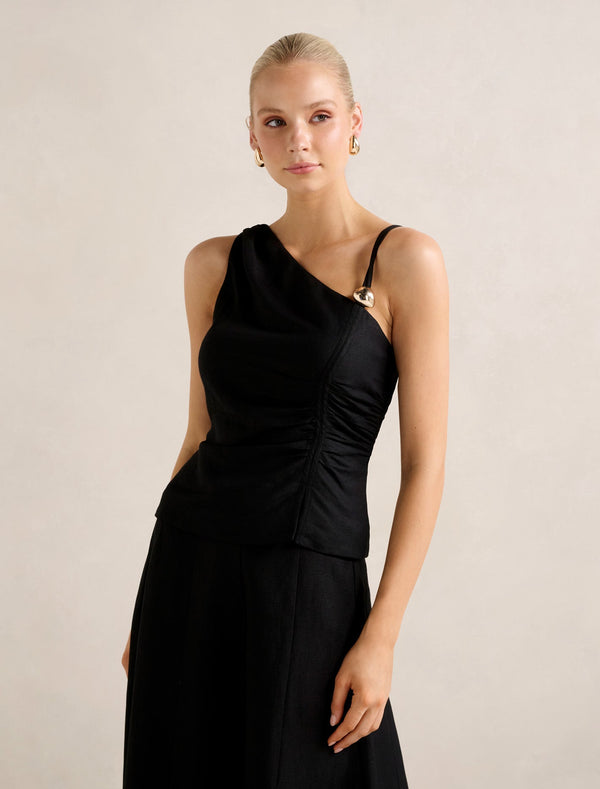 Lacey One Shoulder Top Forever New