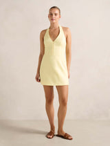 Ricki Linen Halter Mini Dress Forever New