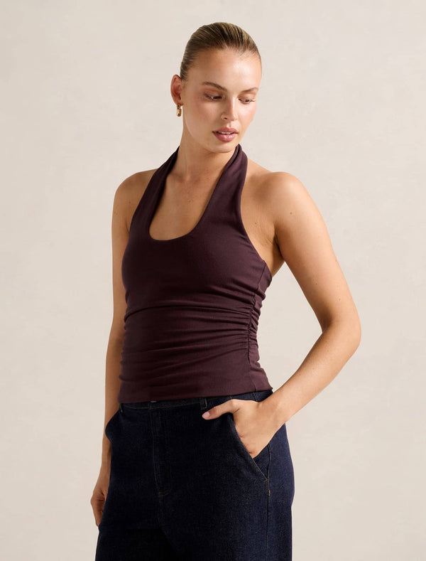 Nicky Halter Neck Top Forever New