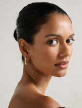 Signature Felicity Panel Hoop Earrings Forever New