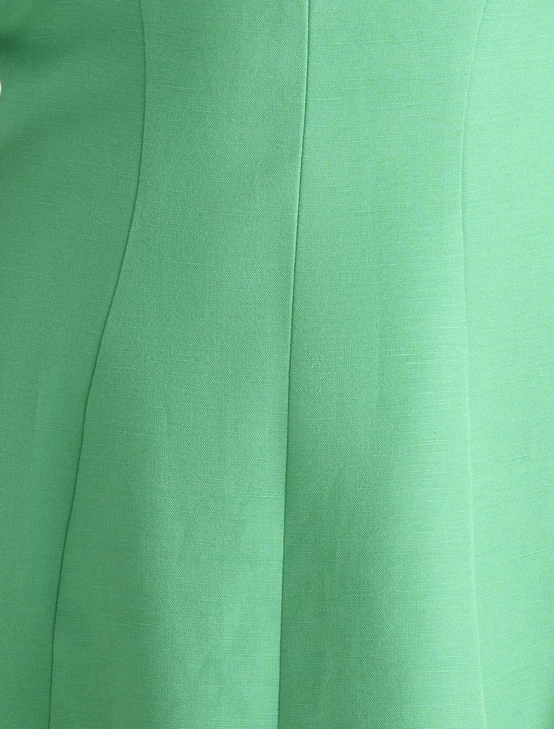 Kenzie Off Shoulder Ruffle Mini Dress Holly Green