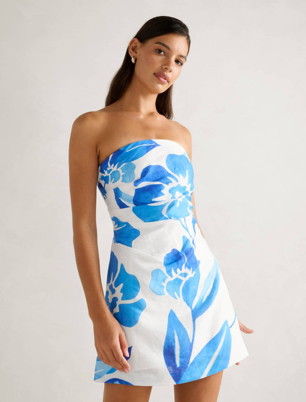 Annika Tuck Side Mini Dress Forever New