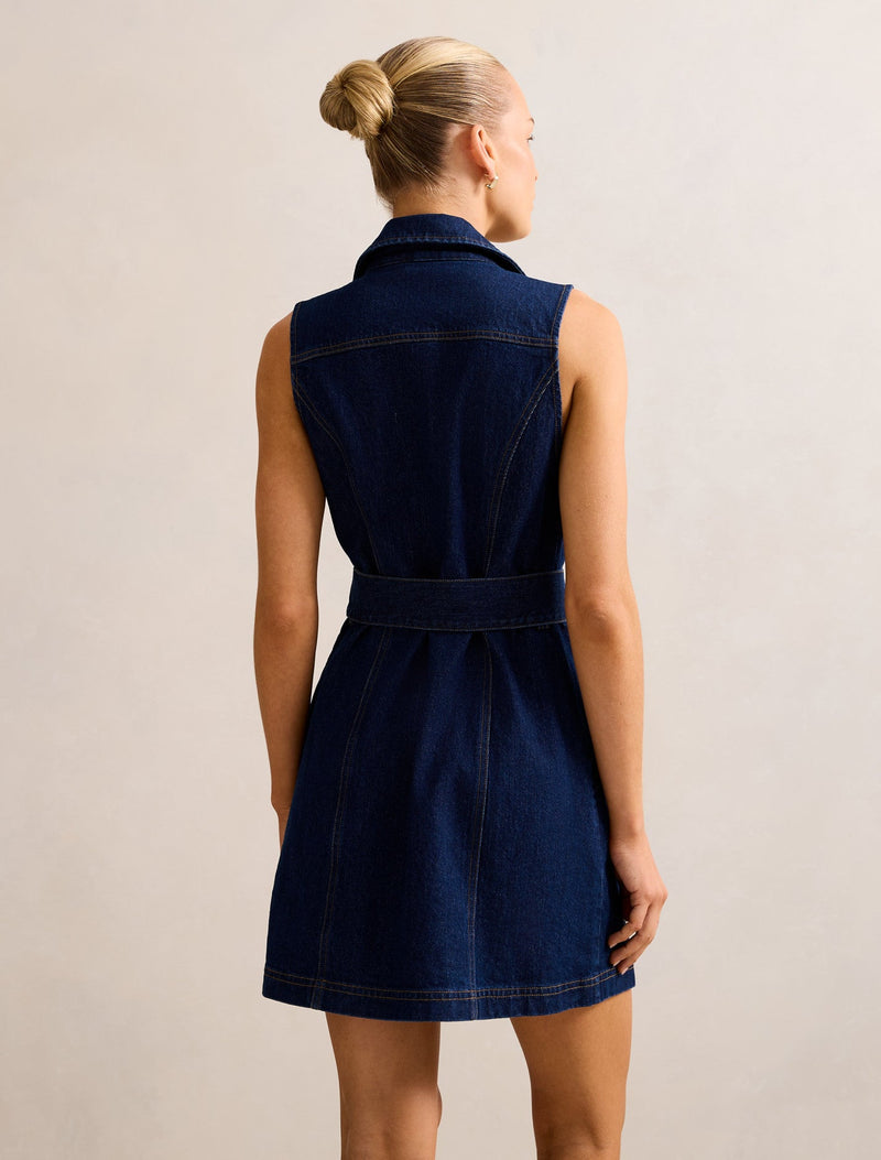 Nicola Denim Blazer Dress Forever New