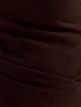 Cinzia Tipped Shoulder Linen Mini Dress Forever New