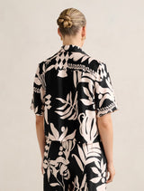 Anika Crop Satin Shirt Forever New
