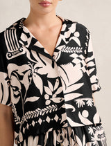 Anika Crop Satin Shirt Forever New