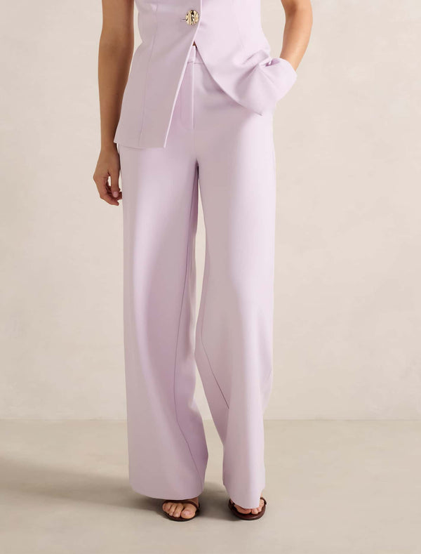 Rhylee Wide Leg Pants Lilac Suit A Forever New