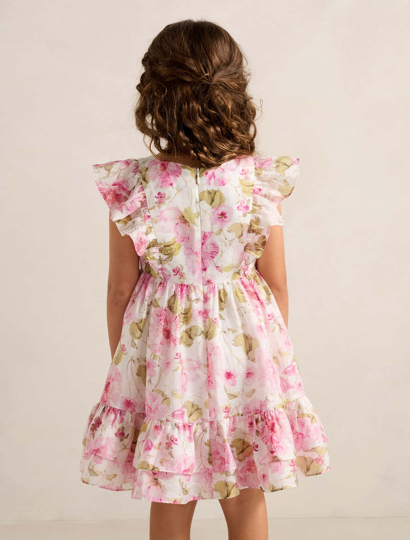 Diana Tiered Frill Midi Girls Dress Forever New