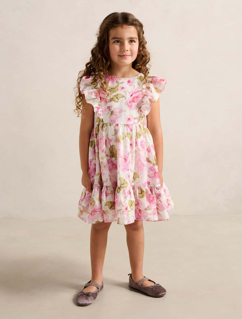 Diana Tiered Frill Midi Girls Dress Forever New