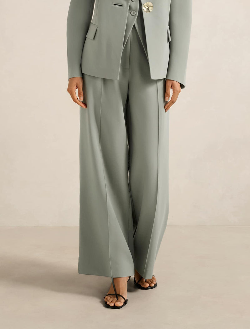 Winslet Petite Wide Leg Pants Shadow Suit Forever New