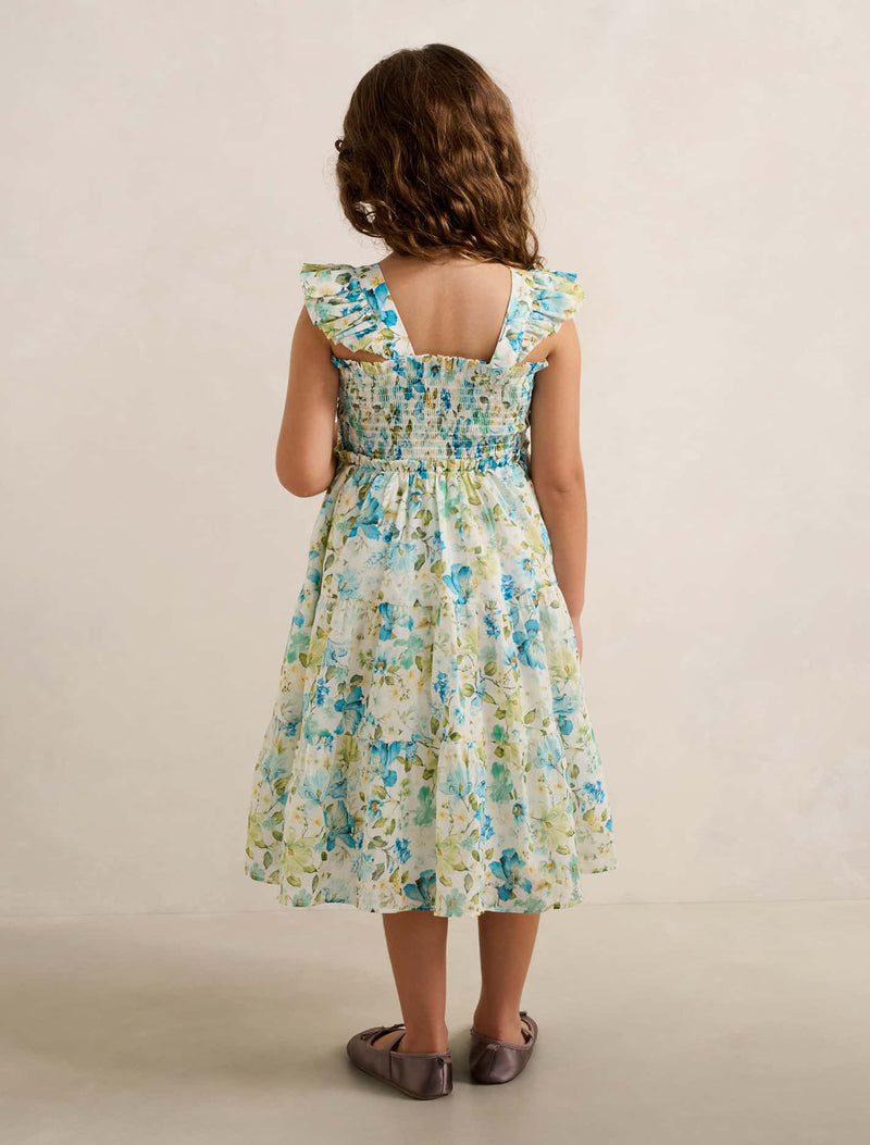 Magnolia Girls Shirred Midi Dress Forever New