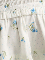 Adelaide Girls Shirred Peplum Top Forever New