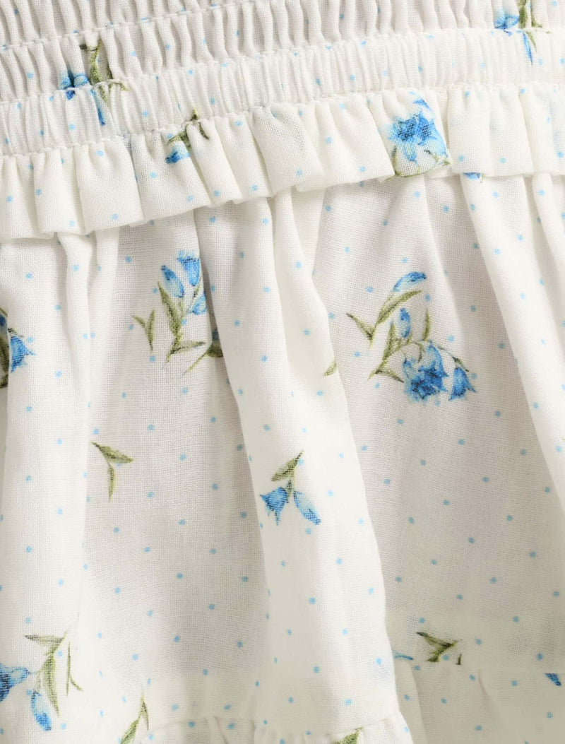 Adelaide Girls Shirred Peplum Top Forever New