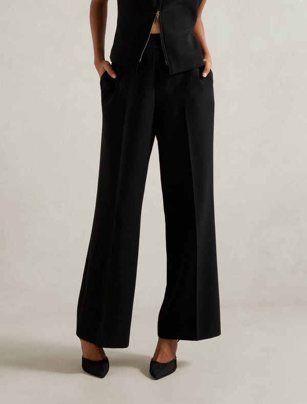 Marissa Petite Wide Leg Pants Black Forever New