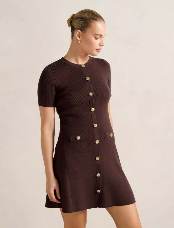 Mallory Knitted Mini Dress Forever New