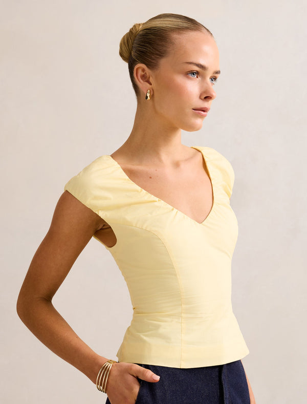 Mira V Neck Top Forever New