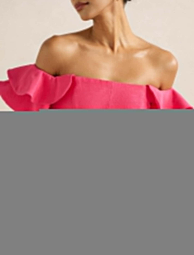 Kenzie Petite Off Shoulder Ruffle Mini Dress Forever New