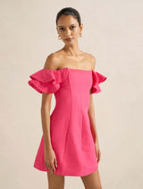 Kenzie Petite Off Shoulder Ruffle Mini Dress Forever New