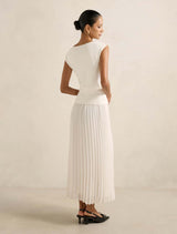 Lelani Petite Pleat Hem Midi Dress Forever New