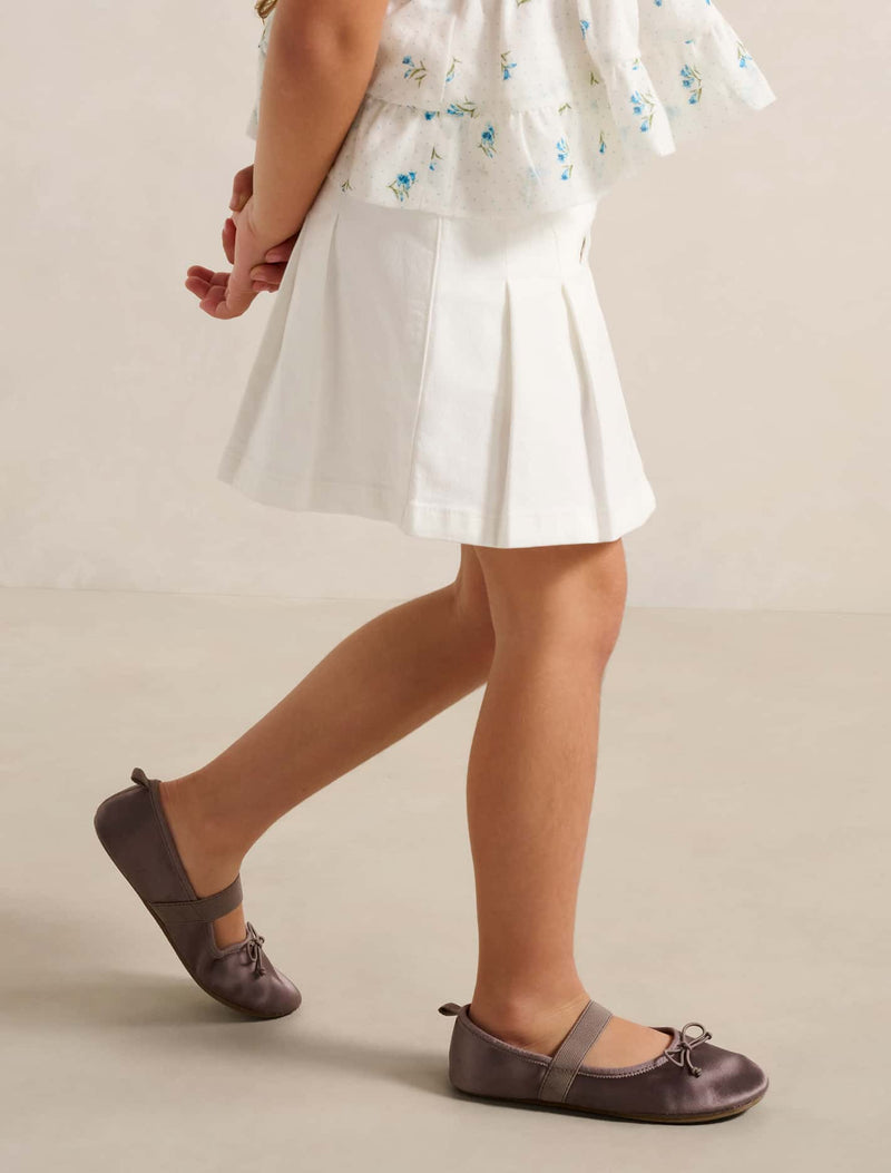 Davina Pleated Girls Denim Skirt Forever New