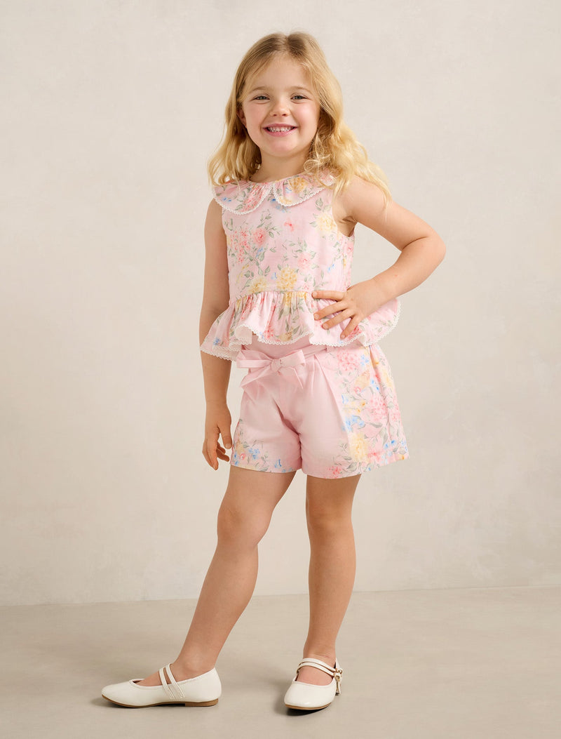 Adele Girls Peplum Collar Top Forever New