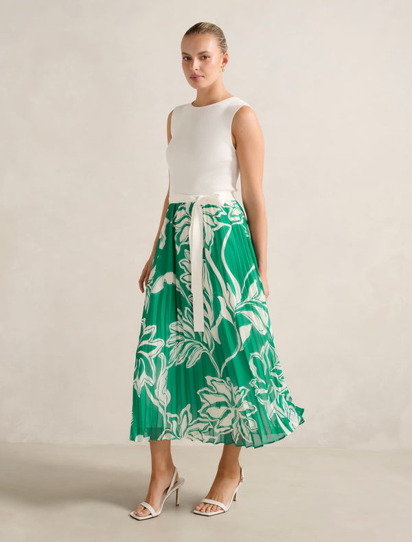 Mariah Boat Neck Midi Dress Forever New
