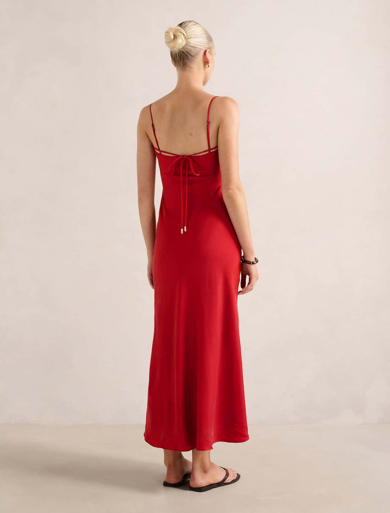 Zoe Cupro Midi Dress Forever New