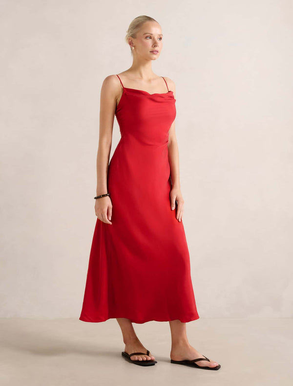 Zoe Cupro Midi Dress Forever New