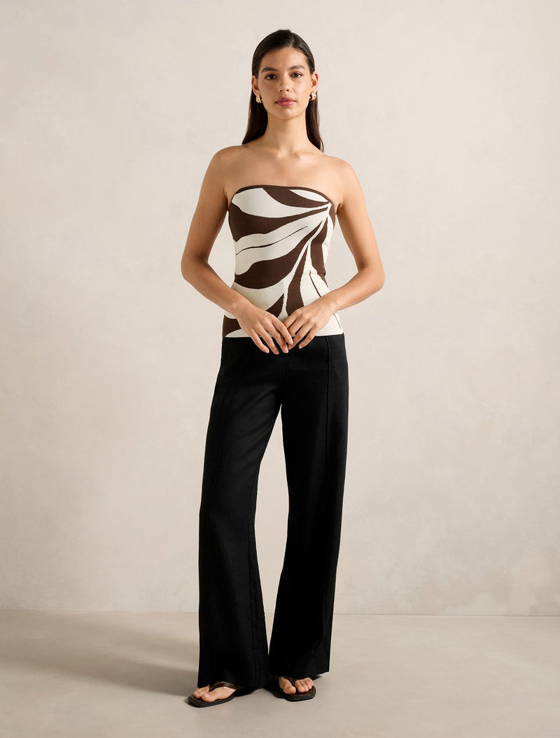 Natalia Knitted Bandeau Top Forever New