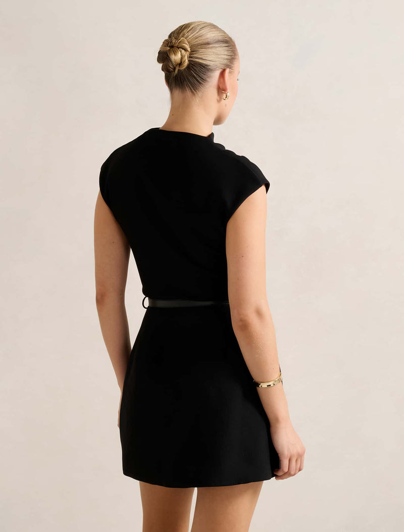 Natalie 2-In-1 Mini Dress Black | Forever New Natalie 2-In-1 Mini Dress Black | Forever New