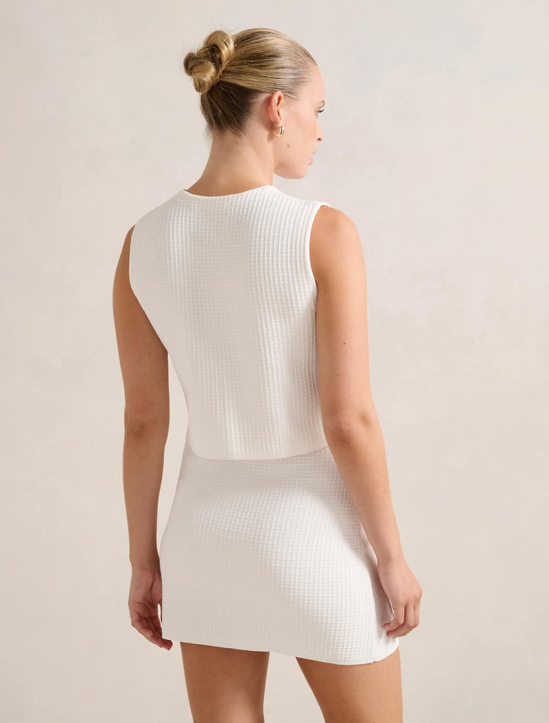 Elyse Textured Knit Tank Top Forever New