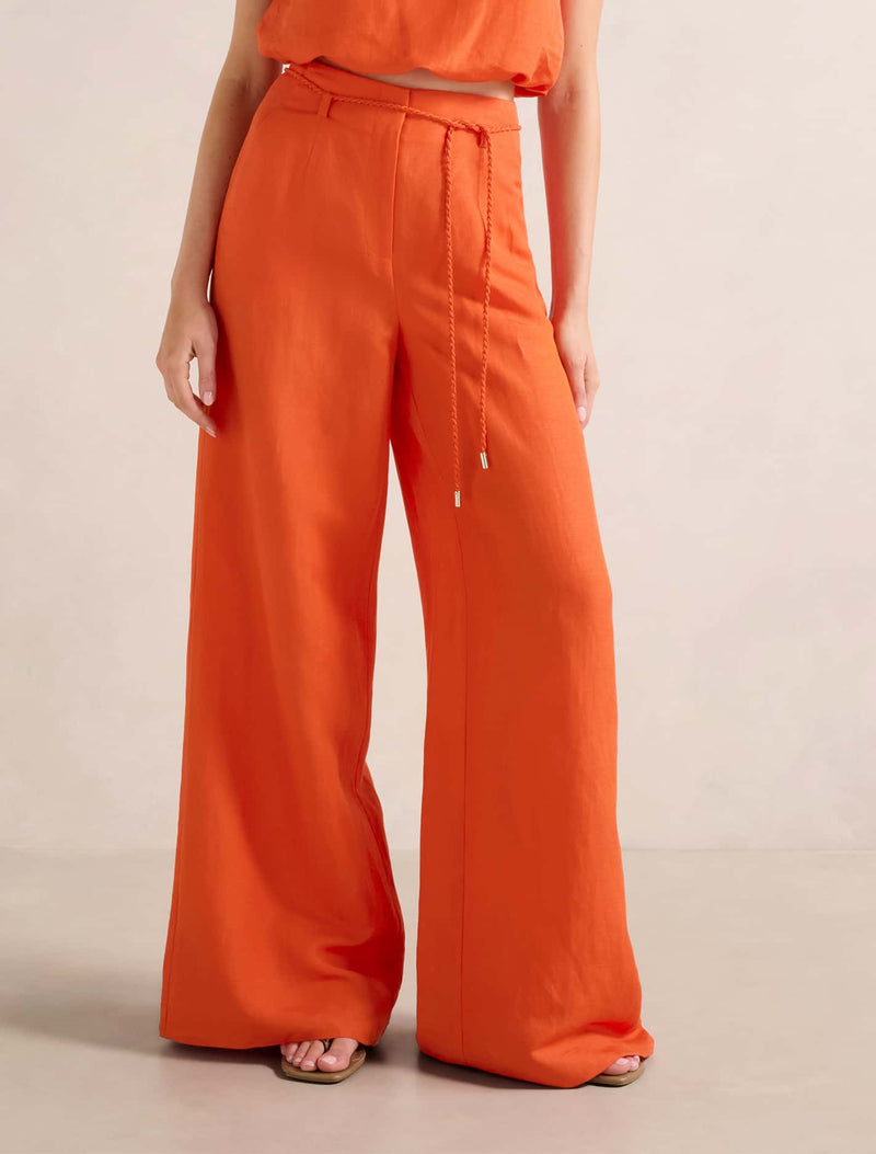 Myla Wide Leg Pants Spicy Orange Co-ord Forever New