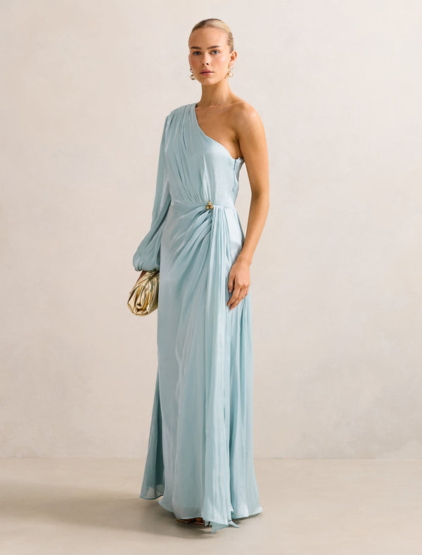 Neve One Shoulder Draped Dress Forever New