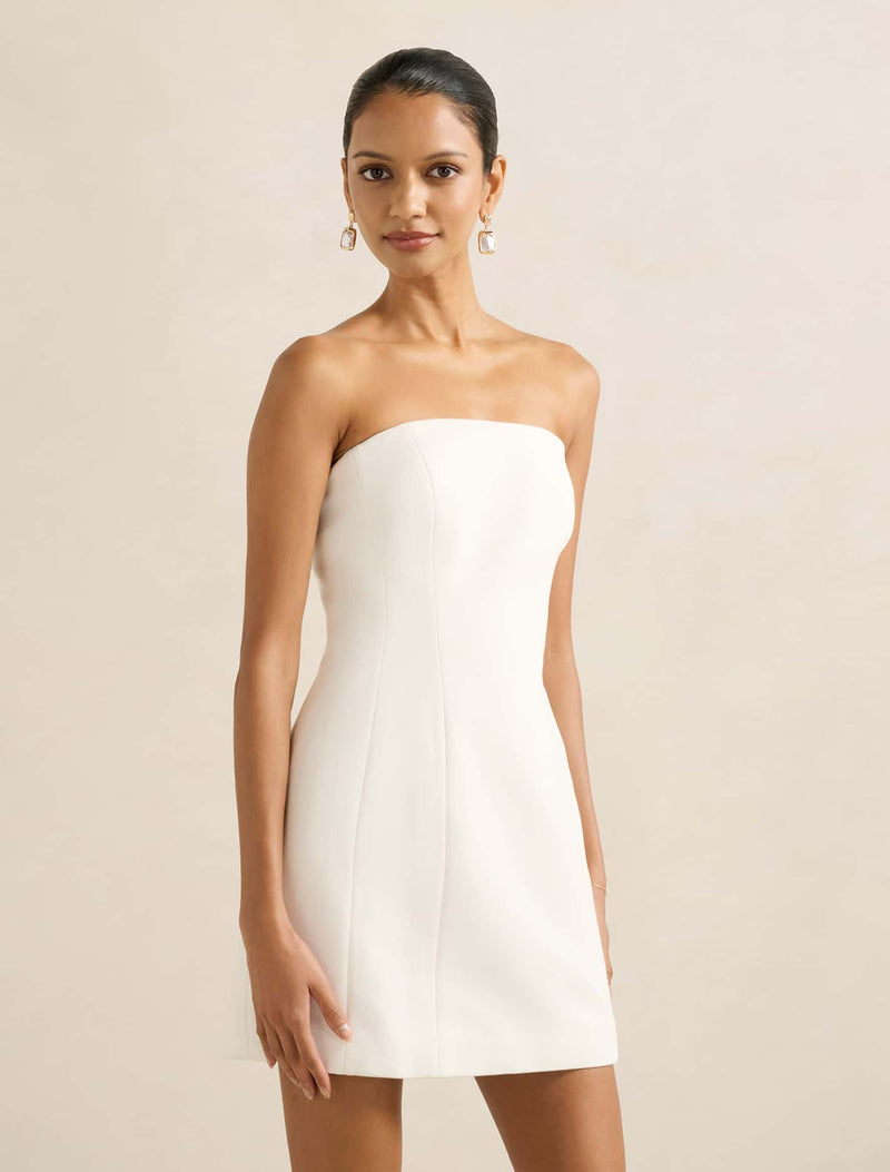 Tahlie Petite Strapless Mini Dress Forever New