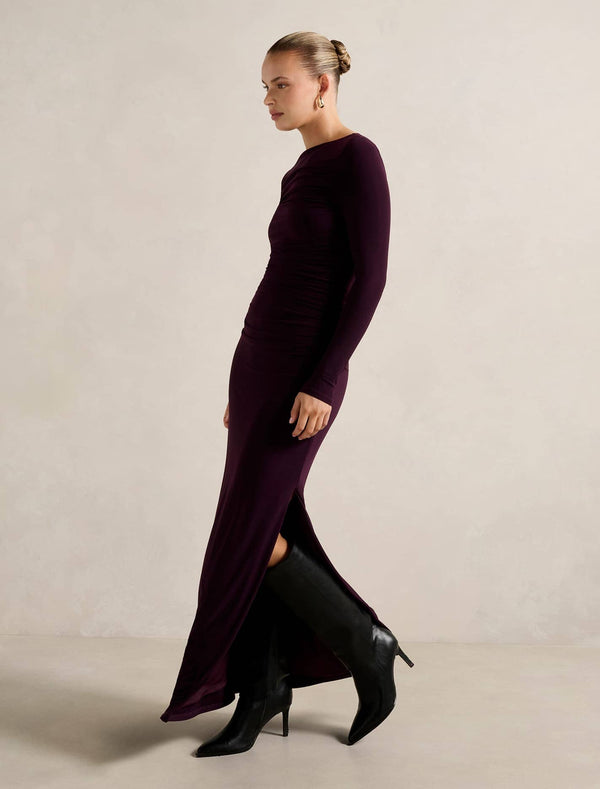 Florence Ruched Jersey Midi Dress Forever New