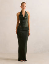 Della Cowl Halter Top Forever New