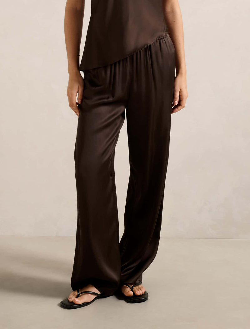 Skyler Wide Leg Pants Chocolate Co-ord Forever New