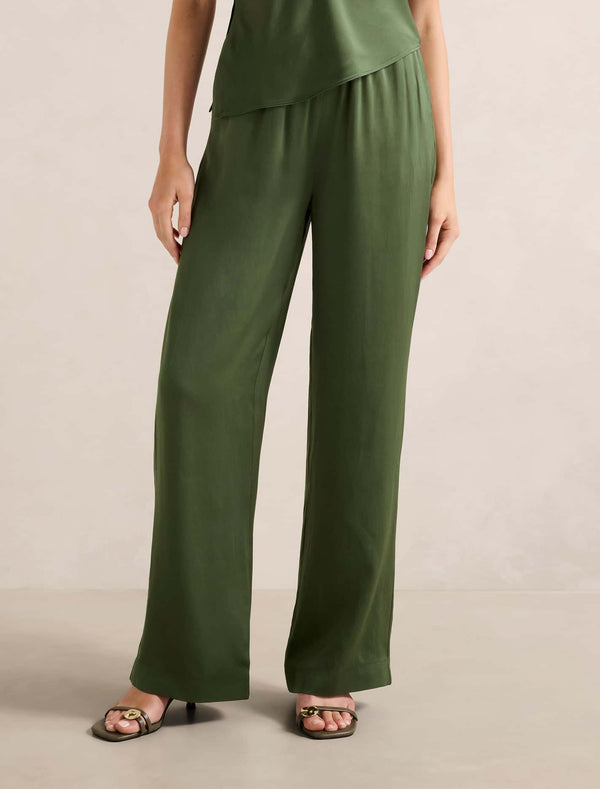 Skyler Wide Leg Pants Thyme Co-Ord Forever New